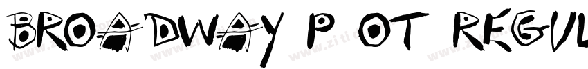 Broadway P OT Regula字体转换